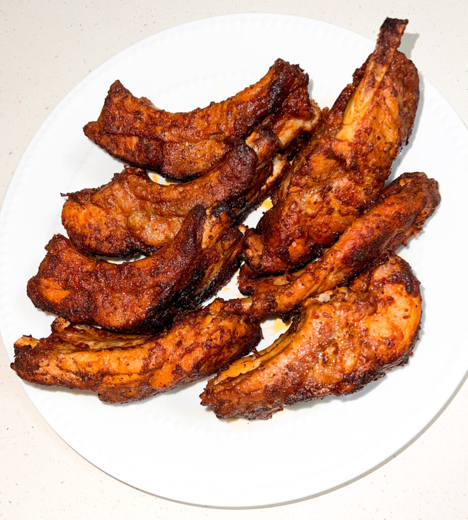 Baked Pork Ribs Upclose Picture