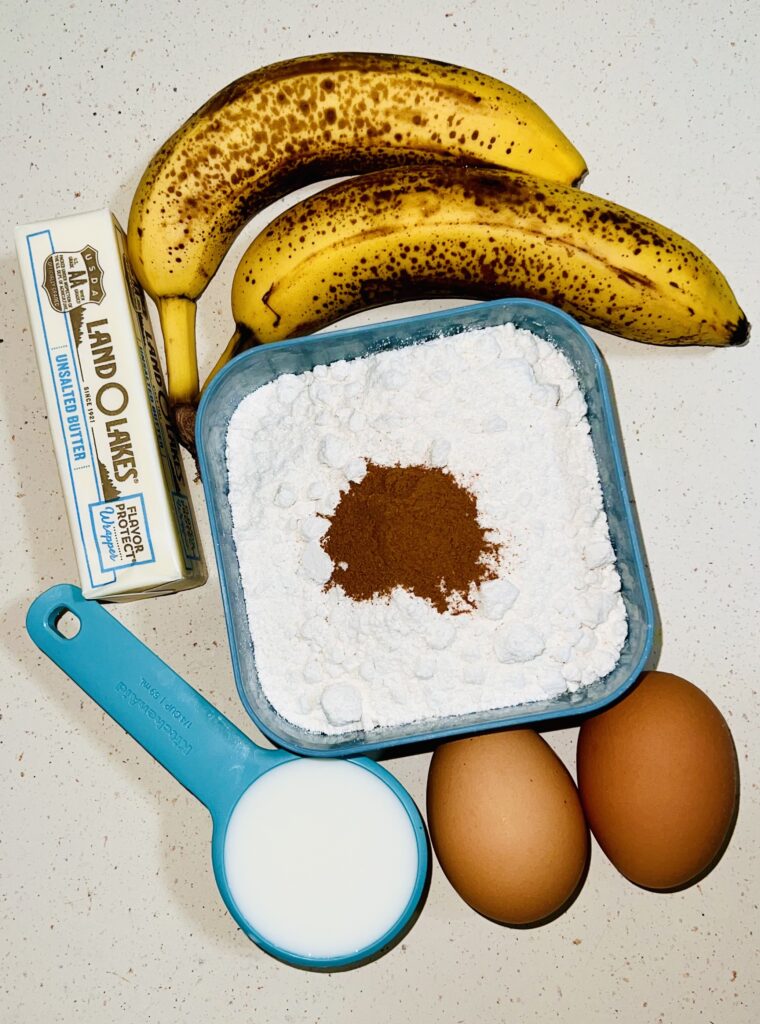 Banana pancake ingredients