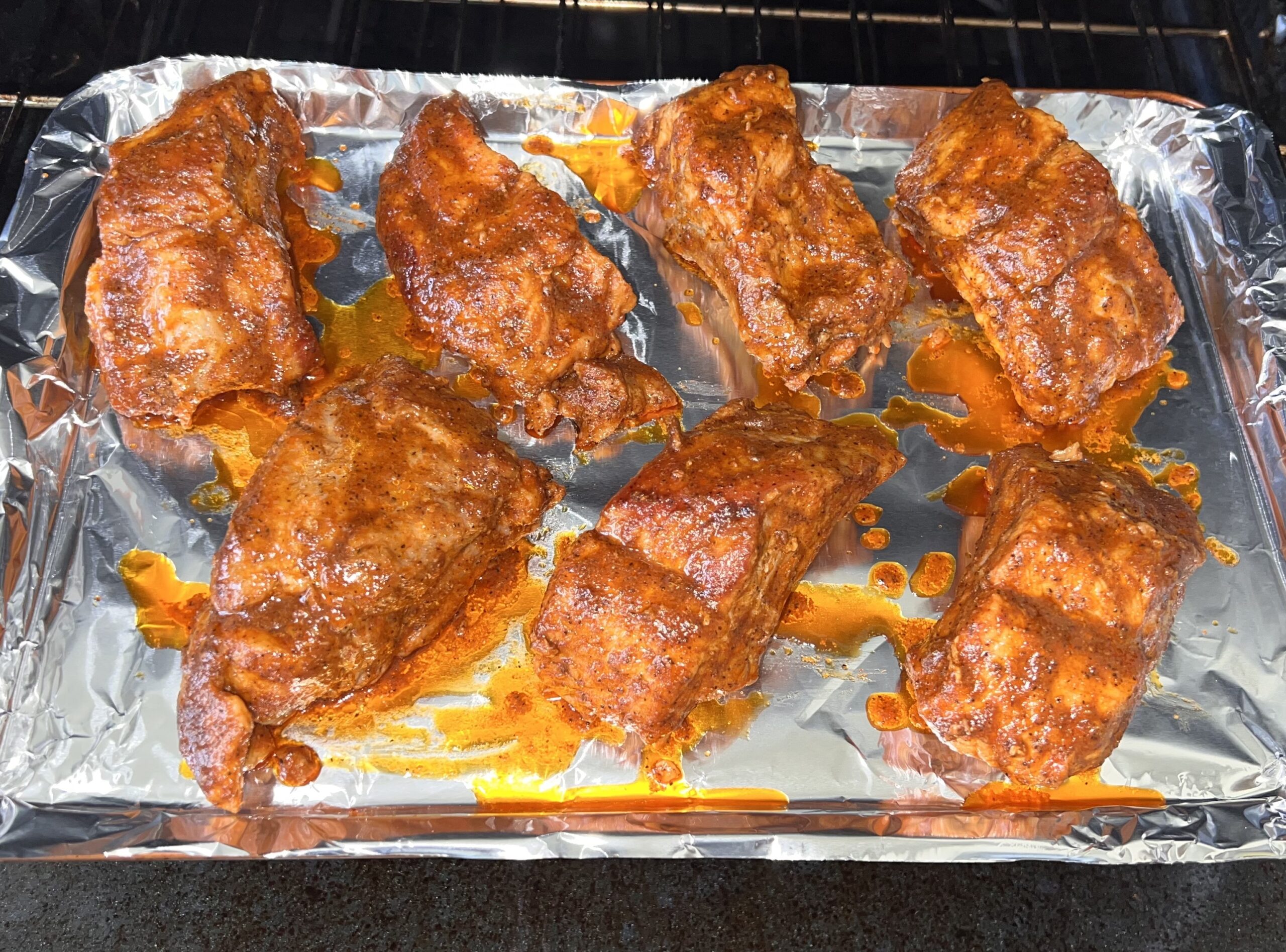 Basted Pork Ribs Ready to Bake