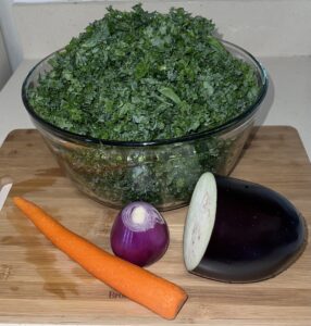 Kale with other veggies