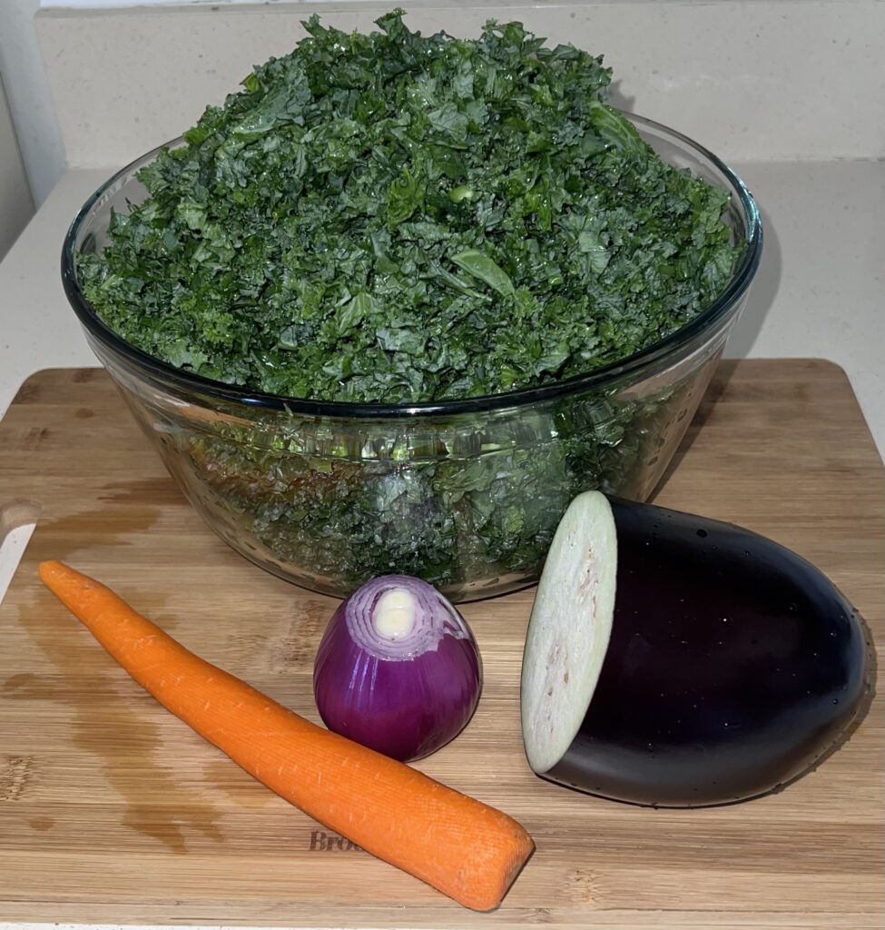 Kale with other veggies