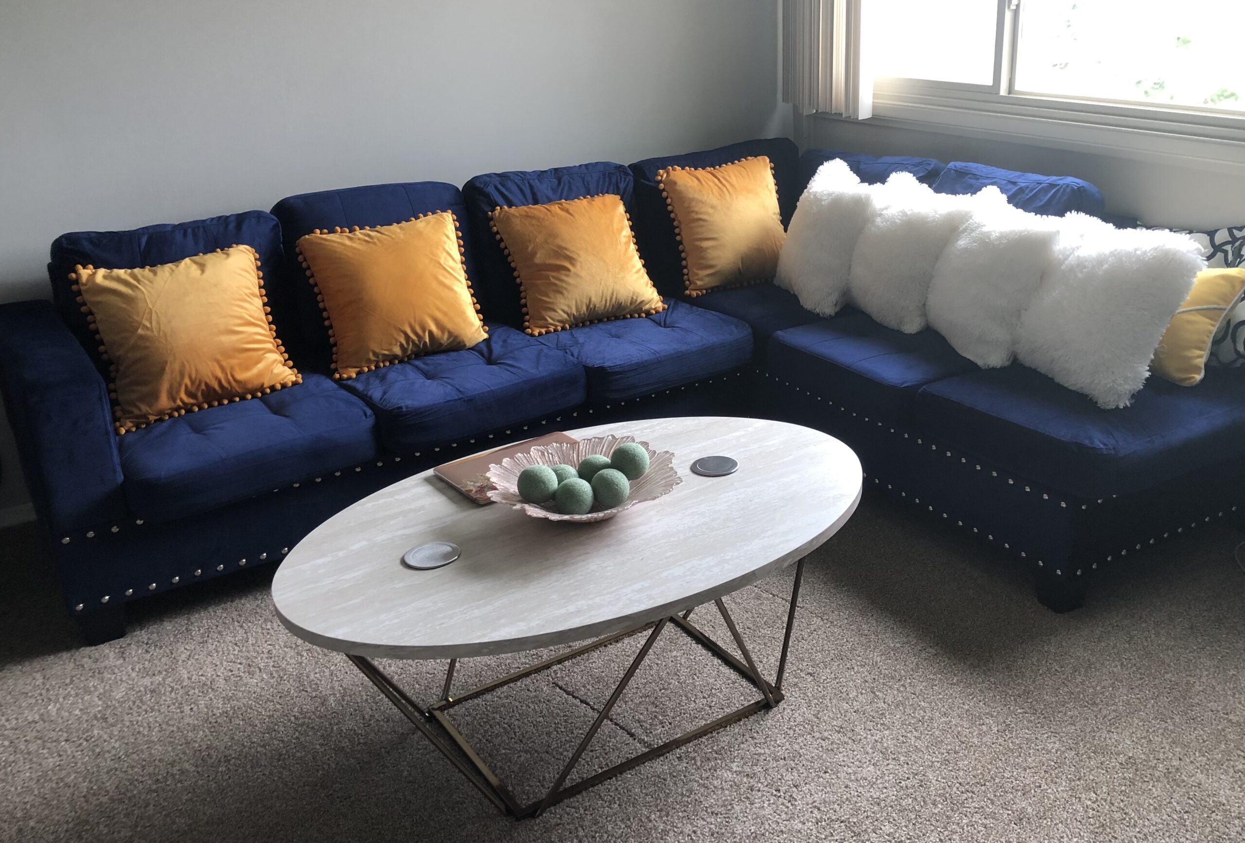 A clean and tidy living room