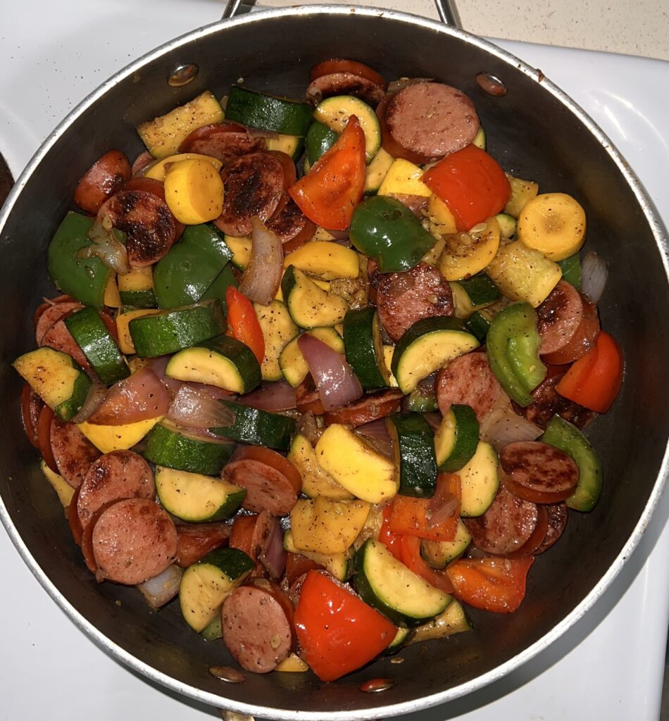 Smoked Sausage with Fresh Vegetables Recipe