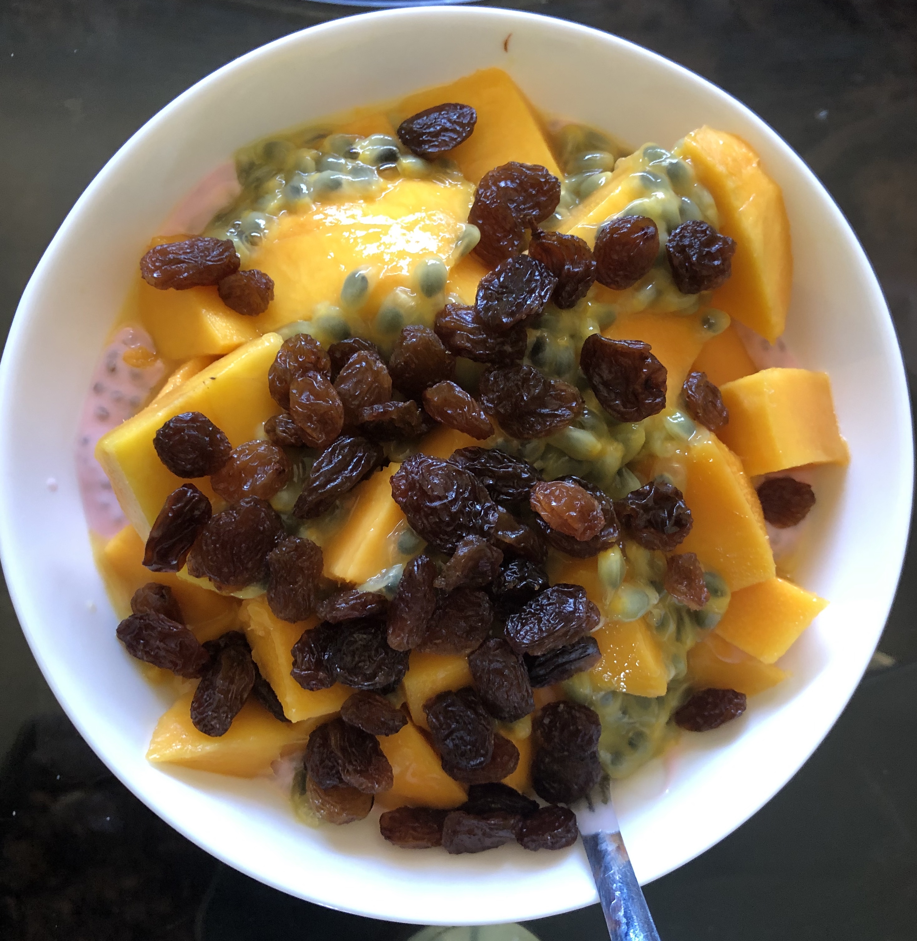 Chia Seed Pudding with several toppings