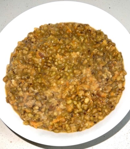 Green grams stew in a bowl