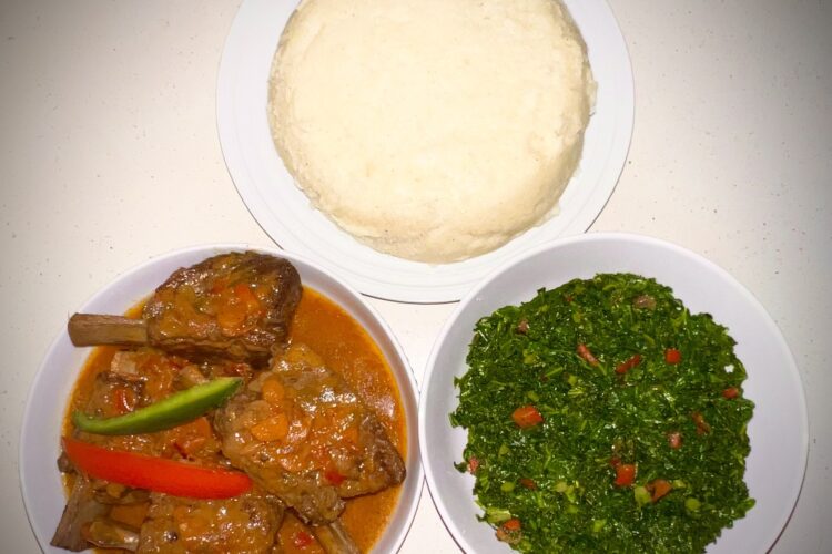 Ugali and Accompaniments