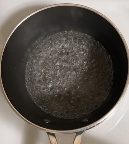 Boiling water