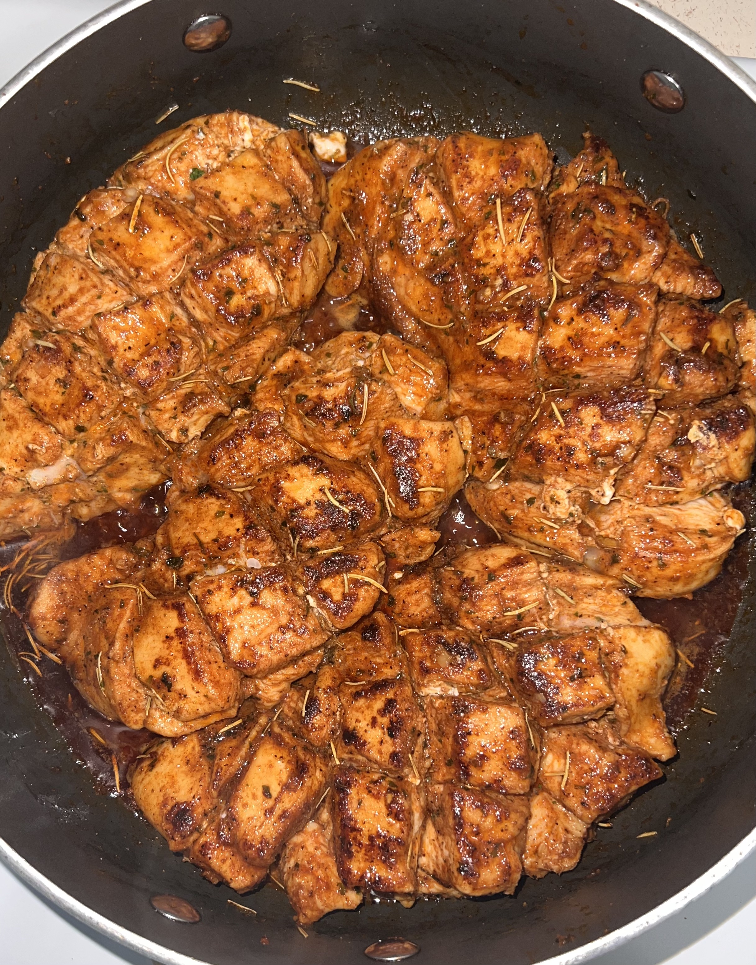 Chicken breast cooking