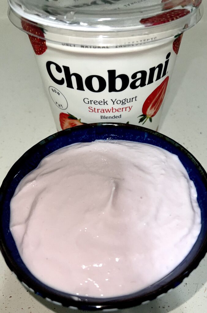 Greek yogurt upclose