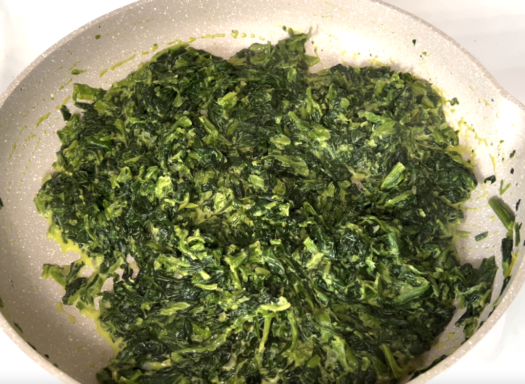 Ready creamed spinach