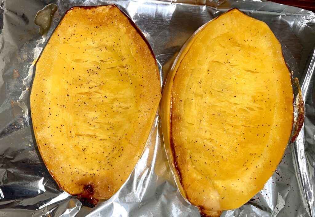 Roasting Spaghetti Squash in The Oven