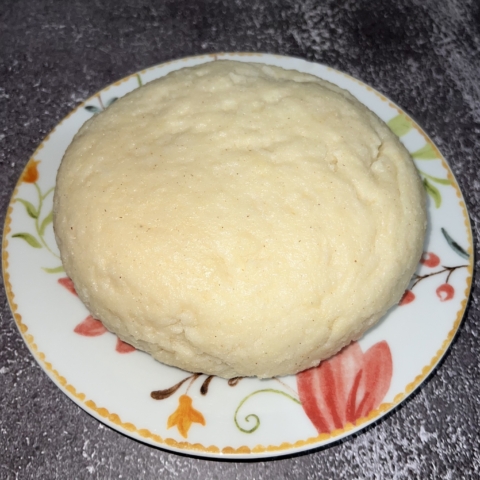 Ugali on A Flowery Plate