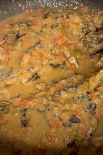 Smoked Tilapia in Groundnut Sauce