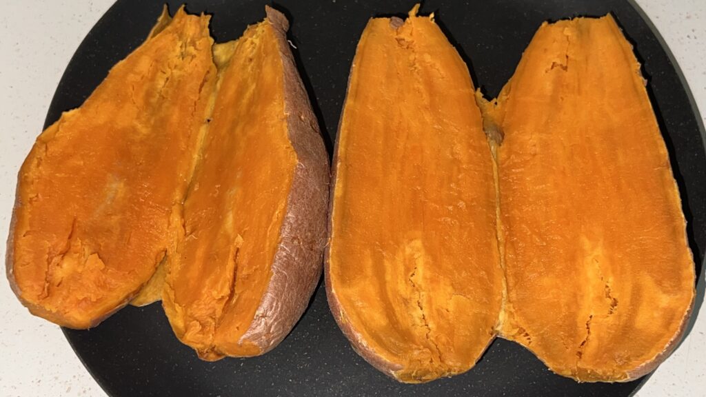 Microwaved Sweet Potatoes