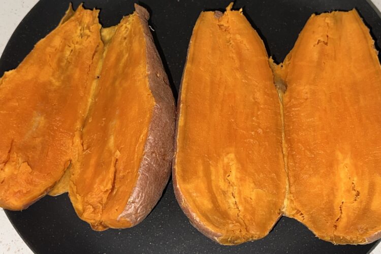 Microwaved Sweet Potatoes