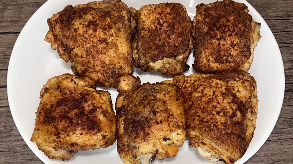 Baked chicken thighs