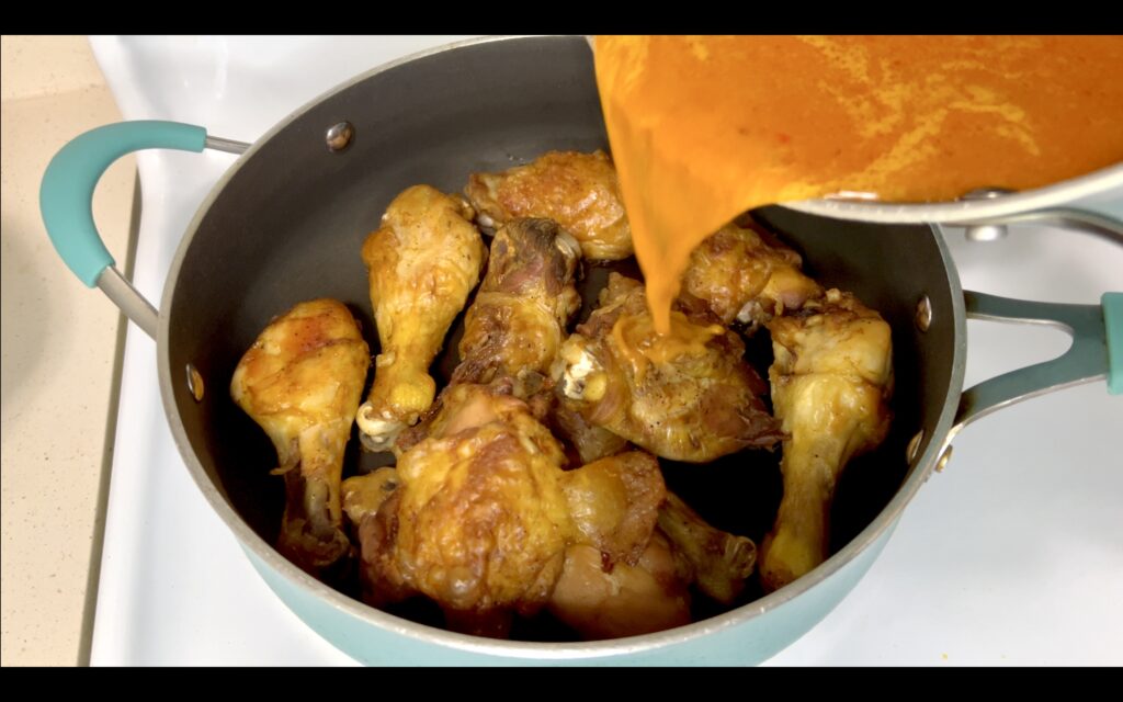 Chicken stew prep