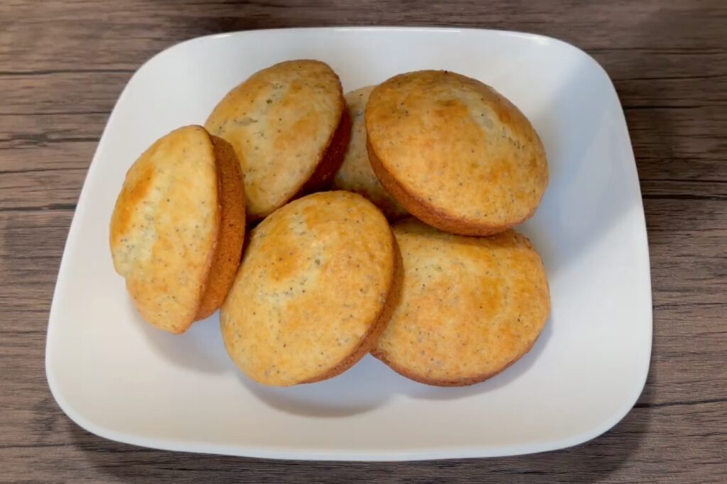 Muffin tops on a plate