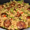 One-Pot Rice Peas and Sausage