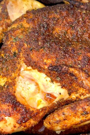 Whole baked chicken