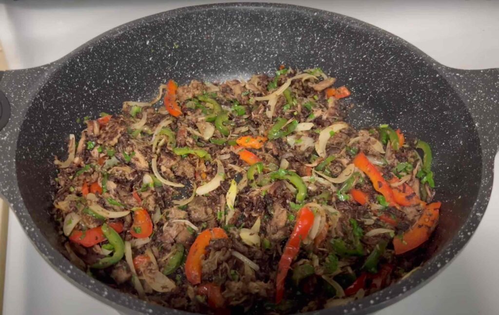 Sauteed beef with vegetables