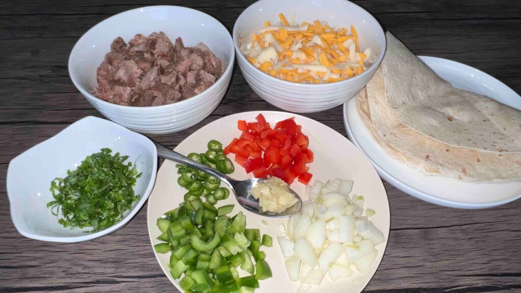 Beef Quesadilla Ingredients pic