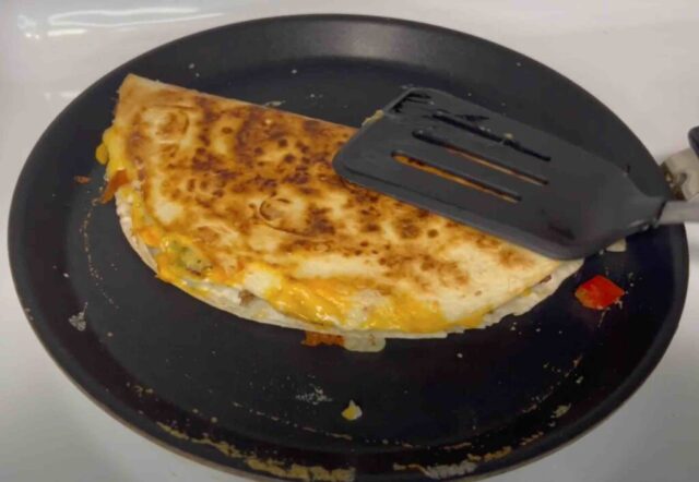 Ready crispy quesadilla