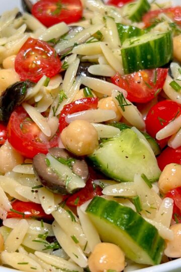 Orzo pasta salad image