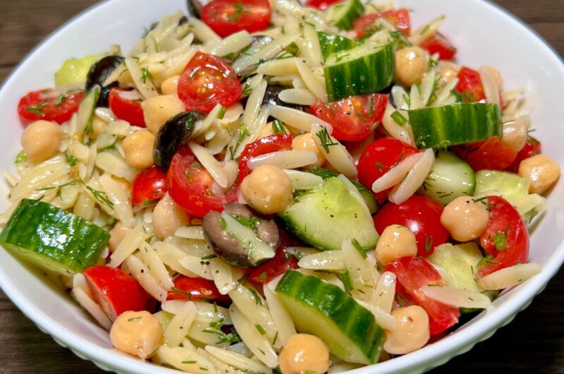 A Vibrant Orzo Pasta Salad for Your Summer Spreads